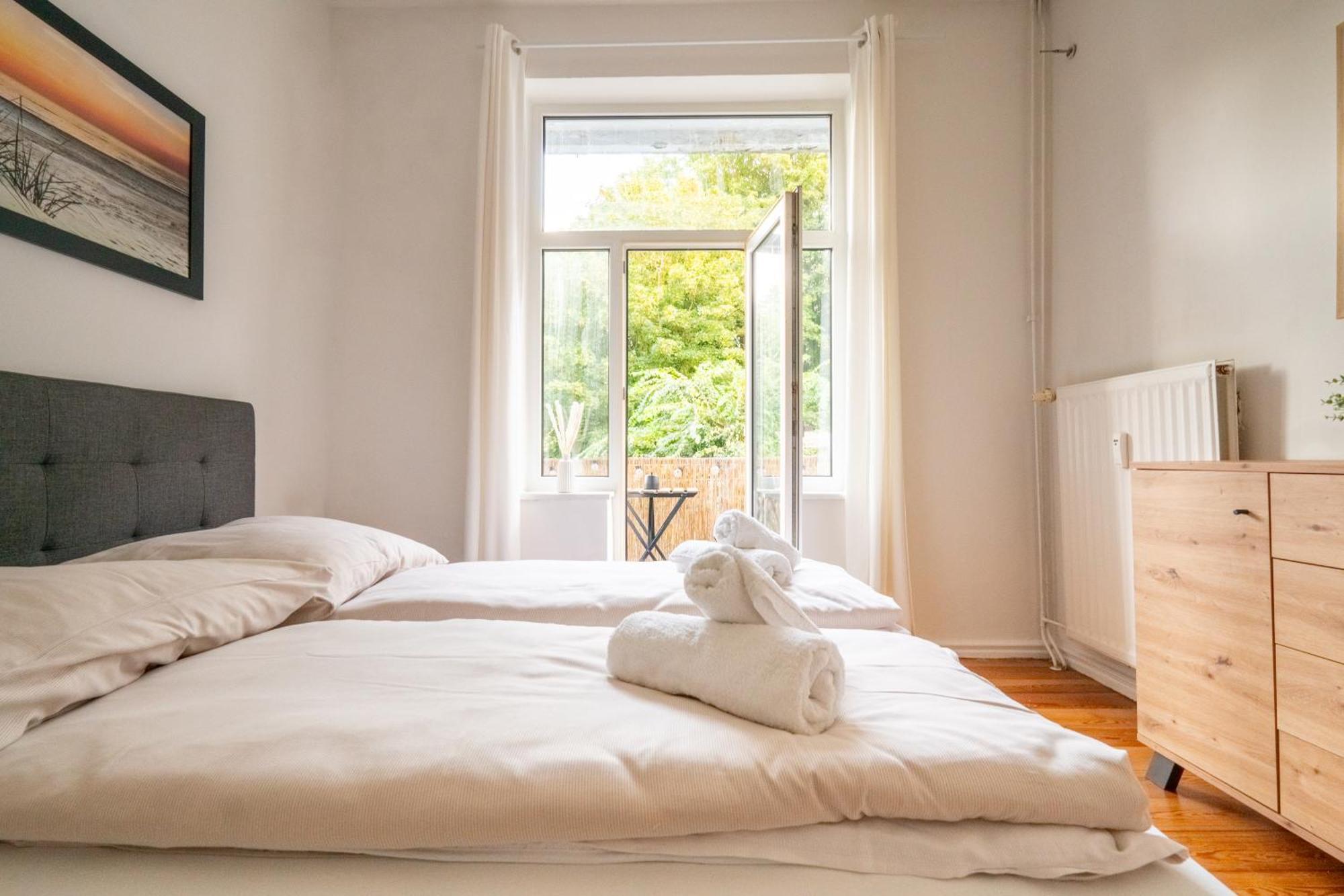 Grosses Apartment Mit 2 Balkonen Zentral Am Nordertor フレンスブルク エクステリア 写真